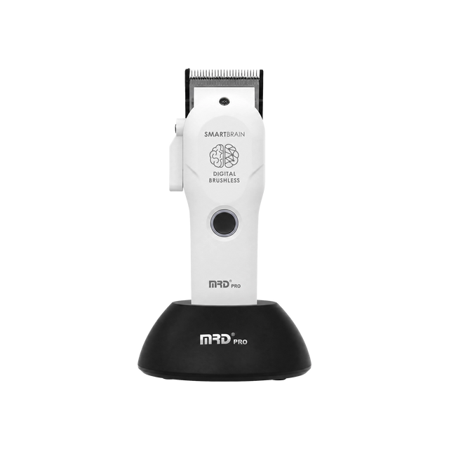 MRD Pro HC-3969ST Smart Brain Akku-Haarschneidemaschine mit BLDC-Motor – Weiß