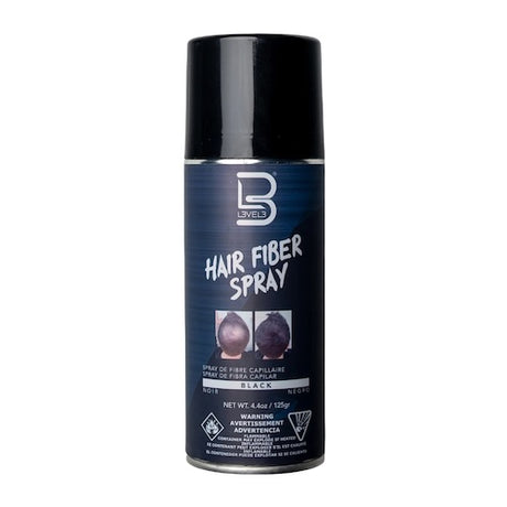 L3VEL3 Hair Fiber Spray Streuhaar-Spray Schwarz 4,4 oz