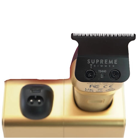 Supreme Trimmer Recharge Konturenschneider Gold mit Wechselakku