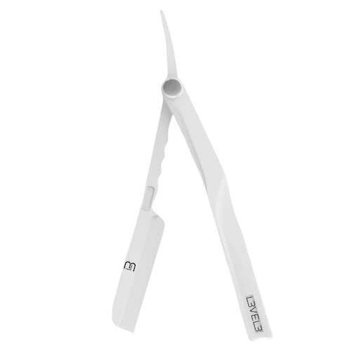 L3VEL3 Milly Blade Clutch Rasiermesser-Halter Frost White