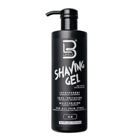 L3VEL3 Ice Rasiergel transparent, nicht schäumend, 500 ml