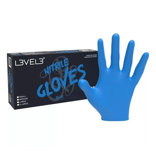 L3VEL3 Professional Nitrilhandschuhe Blau, Größe XL, 100 Stück