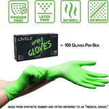 L3VEL3 Professional Nitrilhandschuhe Lime, Größe L, 100 Stück
