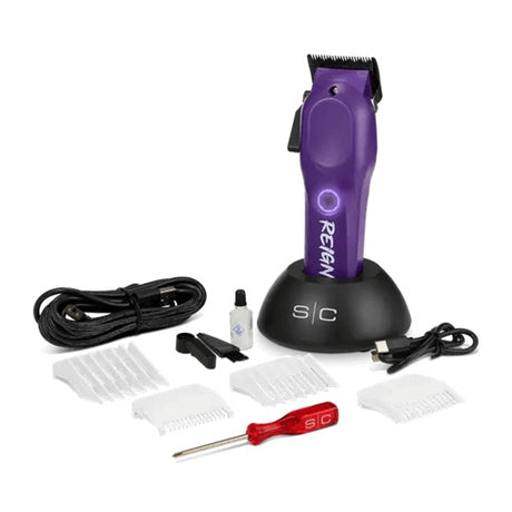 Stylecraft Professional Reign Lila Akku-Haarschneidemaschine mit Brushless-Motor
