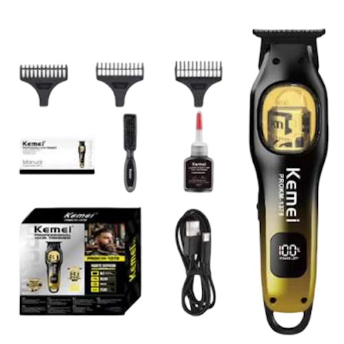 Kemei 1378 Akku-Trimmer mit verstellbarer Klinge