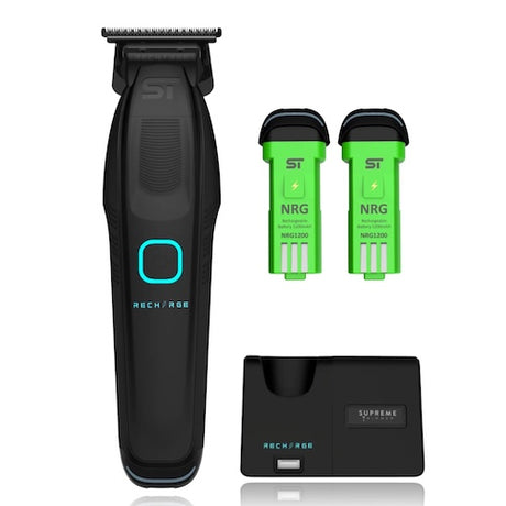 Supreme Trimmer Recharge Konturenschneider Schwarz mit Wechselakku