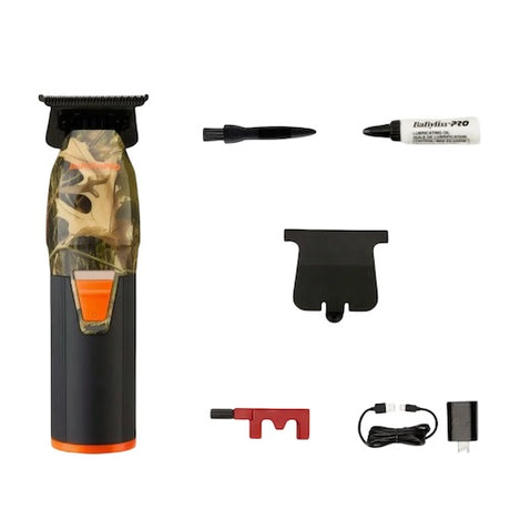 BaByliss PRO CoreFX Camo Akku-Trimmer mit Edelstahl-T-Klinge