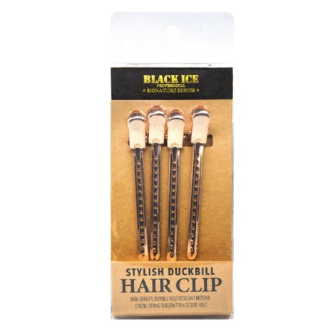 Black Ice Duckbill Abteilklammern Roségold – 4er-Set