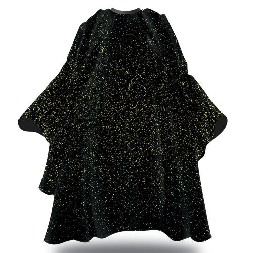 Black Ice Rich Gold Haarschneideumhang – wasserabweisend, 150 × 120 cm