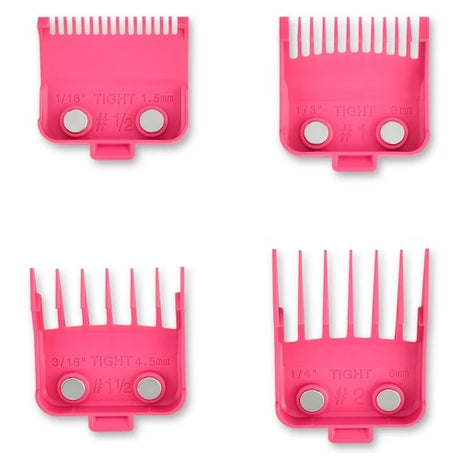 Stylecraft Pink Dub Magnetische Aufsteckkämme, 4er-Set (1/16"–1/4")