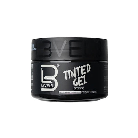 L3VEL3 Getöntes Haargel Schwarz mit starkem Halt 250 ml (8,45 oz)