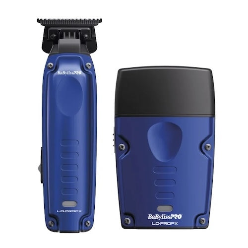 BaByliss PRO Lo-ProFX Compact Set Blau: Trimmer & Folienrasierer