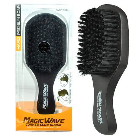 Black Ice Response Magic Wave Club Brush mit Griff – Wellenbürste hart