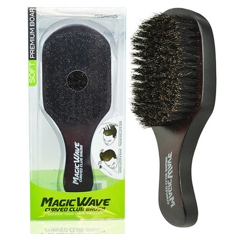 Black Ice Response Magic Wave Club Brush mit Griff – Wellenbürste weich