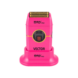 MRD Pro ZB-999 Akku-Folienrasierer mit Vector-Motor und Gold-Titan-Folie – Pink