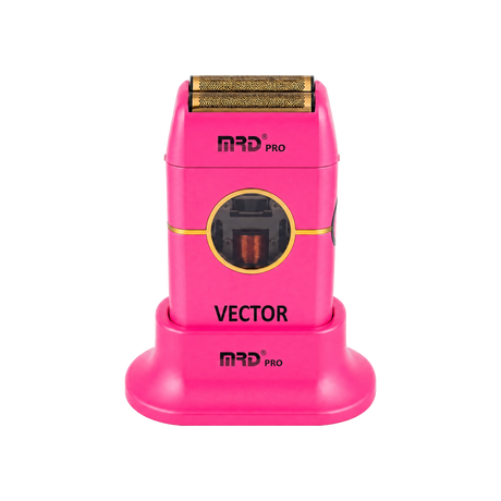 MRD Pro ZB-999 Akku-Folienrasierer mit Vector-Motor und Gold-Titan-Folie – Pink