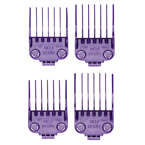 Andis Master Dual Magnet Aufsteckkamm-Set groß, 4 Stück (5/8"–1")