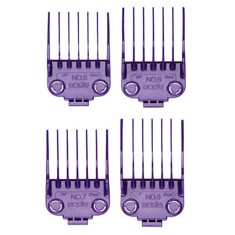 Andis Master Dual Magnet Aufsteckkamm-Set groß, 4 Stück (5/8"–1")