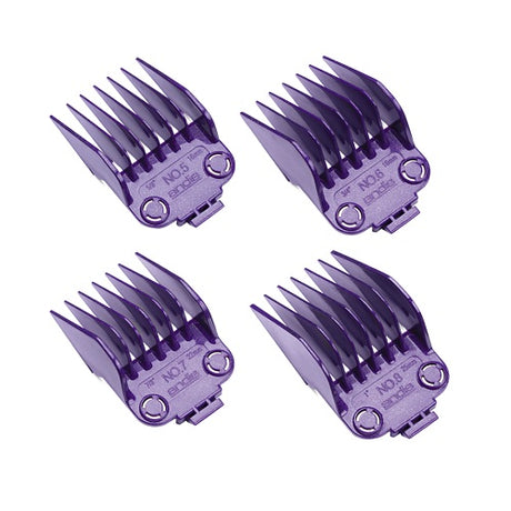 Andis Master Dual Magnet Aufsteckkamm-Set groß, 4 Stück (5/8"–1")