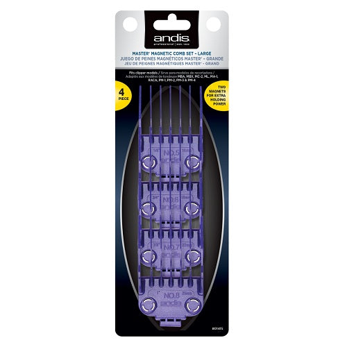 Andis Master Dual Magnet Aufsteckkamm-Set groß, 4 Stück (5/8"–1")