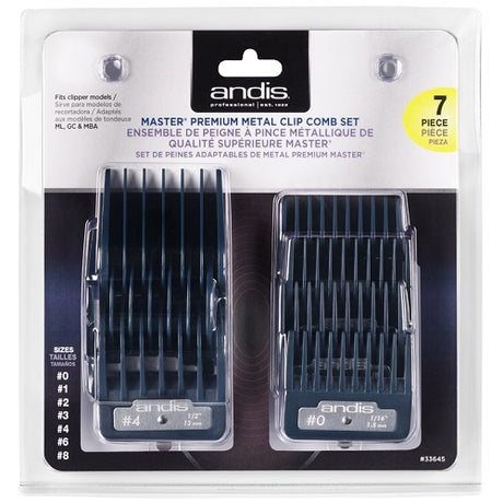 Andis Master Premium Aufsteckkämme mit Metallclip