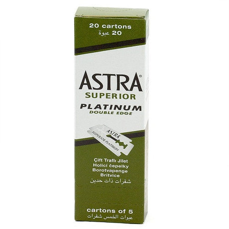 Astra Superior Platinum Rasierklingen Double Edge, 100 Stück