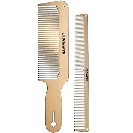 BaByliss PRO Barberology GoldFX Metallkamm-Set 2-teilig