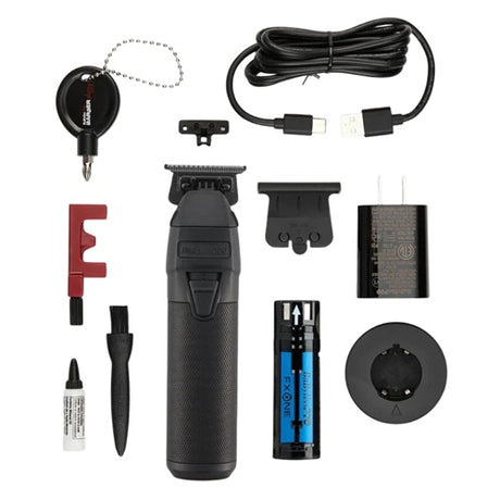 BaBylissPRO FXONE BlackFX Akku-Trimmer mit Deep-Tooth T-Klinge