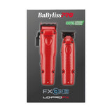 BaBylissPRO FXONE Lo-Pro Matte Red Set: Haarschneidemaschine & Trimmer