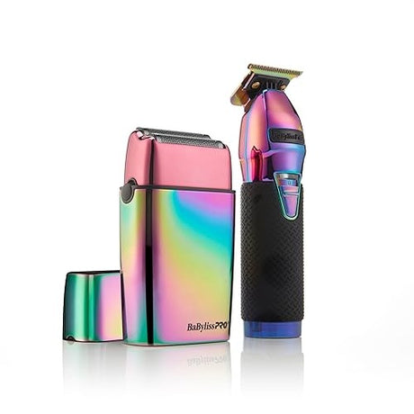BaByliss PRO LimitedFX Iridescent Set: Trimmer & Doppelfolienrasierer
