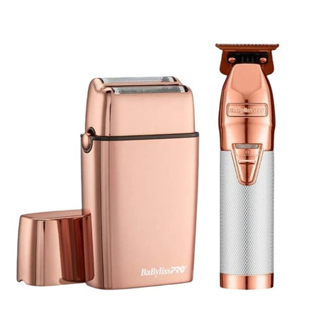 BaByliss PRO LimitedFX Rose Gold Set: Trimmer & Doppelfolienrasierer