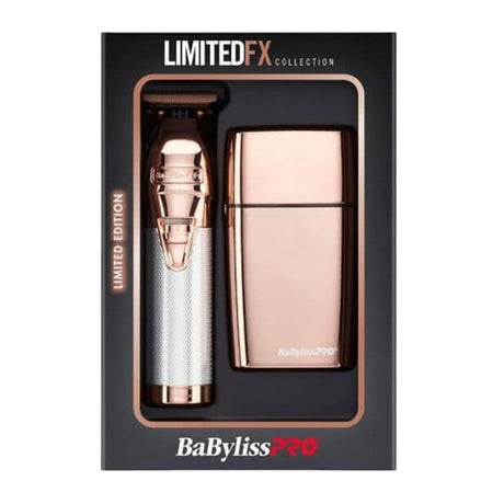 BaByliss PRO LimitedFX Rose Gold Set: Trimmer & Doppelfolienrasierer