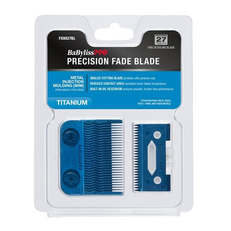 BaByliss PRO Metal-Injection Fine-Tooth Scherkopf Blau FX8027BL