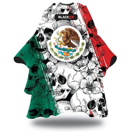 Black Ice Haarschneideumhang Calaveras wasserabweisend