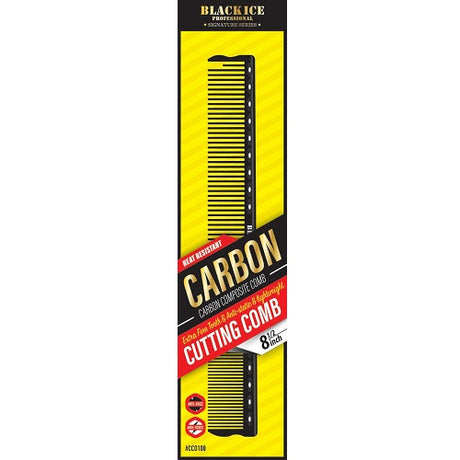 Black Ice Carbon Cutting Comb 8,5" – Haarschneidekamm aus Carbon