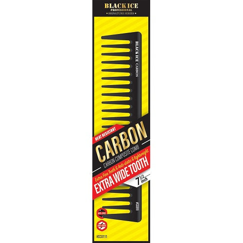 Black Ice Carbon Extra Wide Comb 7,5" – extra breiter Kamm