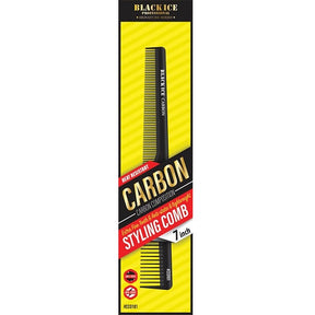 Black Ice Carbon Styling Comb Taper 7" – Stylingkamm aus Carbon