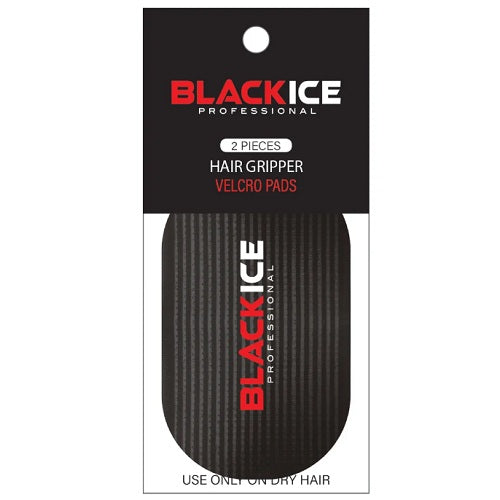 Black Ice Hair Gripper Schwarz Haarhalter mit Klettpads (2 Stück)