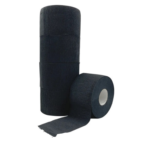 Black Ice Nackenpapier Schwarz, 5 Rollen, dehnbar und vorgeschnitten