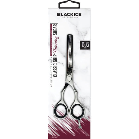 Black Ice Premium Classic Grip 5.5" Effilierschere aus japanischem Stahl