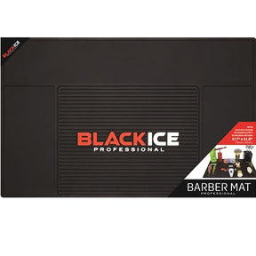 Black Ice Professional Barber Mat Small – rutschfeste Arbeitsmatte 17,7 x 11,8 Zoll