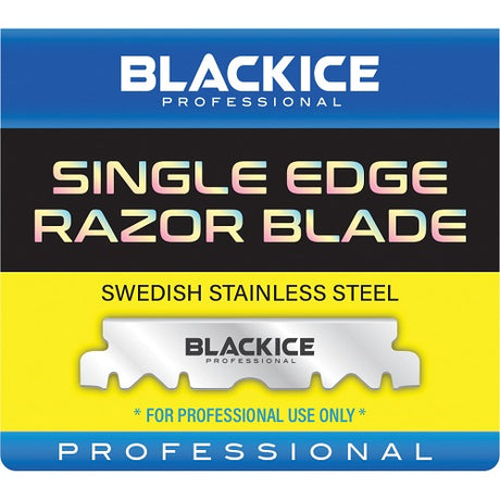 Black Ice Single Edge Rasierklingen 100 Stück, schwedischer Edelstahl