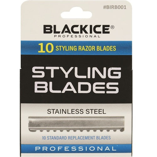 Black Ice Styling-Rasierklingen 10 Stück aus Edelstahl