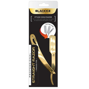 Black Ice Stylish Gold Rasiermesser aus Edelstahl mit Swing-Lock