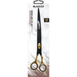 Black Ice Stylish Off Set Grip gebogene Friseurschere Black & Gold 10 Zoll