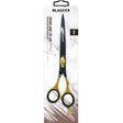 Black Ice Stylish Off Set Grip gebogene Friseurschere Black & Gold 8 Zoll