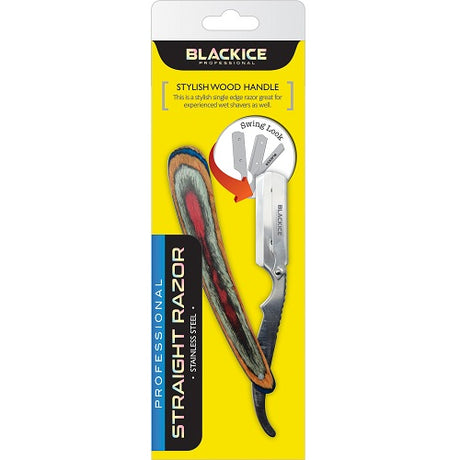 Black Ice Rasiermesser Wood Grain mit Swing Lock aus Edelstahl