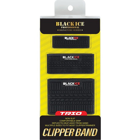 Black Ice Trio Clipper Band, rutschfestes Silikon-Griffband