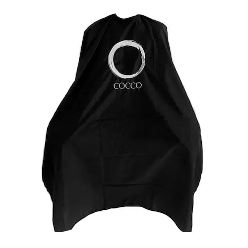 Cocco Professional Haarschneideumhang Schwarz aus Polyester