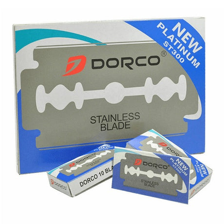 Dorco ST-300 Doppelklingen Blau 100 Stück – Edelstahl Platinum